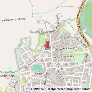 Mappa Via Felice Cavallotti, 17, 26823 Castiglione d'Adda, Lodi (Lombardia)