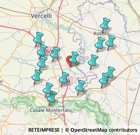 Mappa 13010 Caresana VC, Italia (7.135)