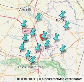 Mappa 13010 Caresana VC, Italia (6.82)