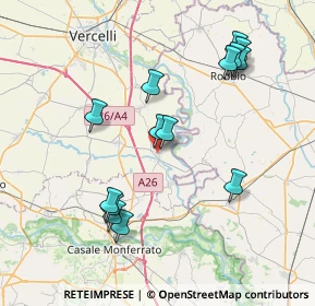 Mappa 13010 Caresana VC, Italia (7.88786)