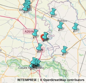 Mappa 13010 Caresana VC, Italia (9.1225)