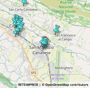 Mappa Via de Amicis, 10077 San Maurizio Canavese TO, Italia (2.19529)