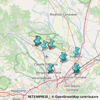 Mappa SP 17, 10070 San Francesco Al Campo TO (6.95538)