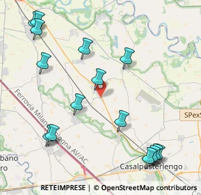 Mappa Via E. Mattei, 26826 Secugnago LO, Italia (5.07)