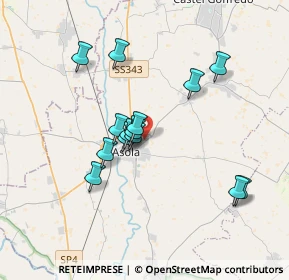 Mappa Strada provinciale per, 46041 Asola MN, Italia (3.08143)