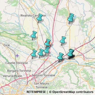Mappa Via Salvo D'Acquisto, 10080 San Benigno Canavese TO, Italia (7.41294)