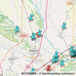 Mappa Via Salvo D'Acquisto, 10080 San Benigno Canavese TO, Italia (6.59)