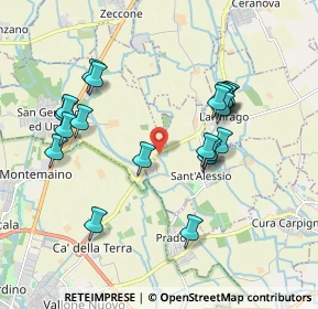 Mappa Cascina Bettolino, 27010 Sant'Alessio con Vialone PV, Italia (1.869)