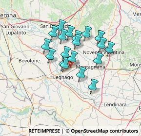 Mappa Via Copparo, 37046 Minerbe VR, Italia (10.813)