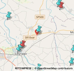 Mappa Via Copparo, 37046 Minerbe VR, Italia (6.96571)