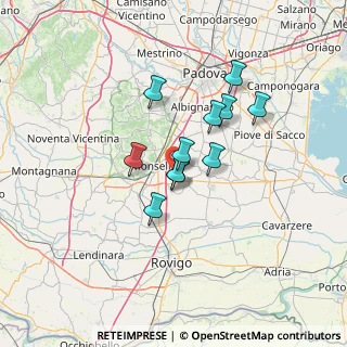 Mappa Via Chiesa Vecchia, 35043 Monselice PD, Italia (9.92091)