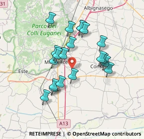 Mappa Via Chiesa Vecchia, 35043 Monselice PD, Italia (6.2715)