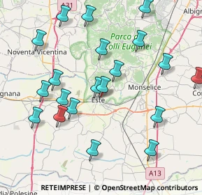 Mappa Via Isabella D'Este, 35042 Este PD, Italia (8.703)