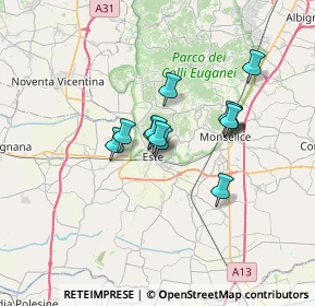 Mappa Via Isabella D'Este, 35042 Este PD, Italia (4.79)