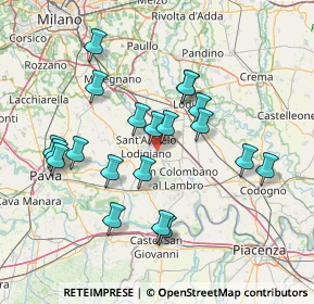 Mappa SP 19, 26866 Sant'Angelo Lodigiano LO, Italia (14.216)