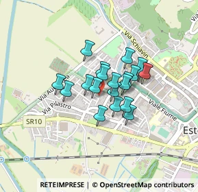 Mappa Via Vincenzo Pellesina, 35042 Este PD, Italia (0.2725)