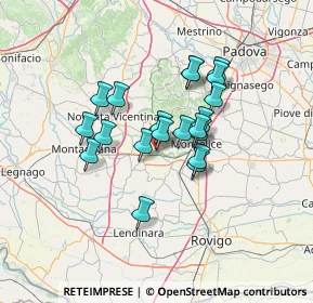 Mappa Via M. Francesconi, 35042 Este PD, Italia (10.271)