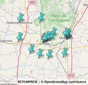 Mappa Via M. Francesconi, 35042 Este PD, Italia (5.85313)