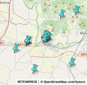 Mappa Via M. Francesconi, 35042 Este PD, Italia (3.05)