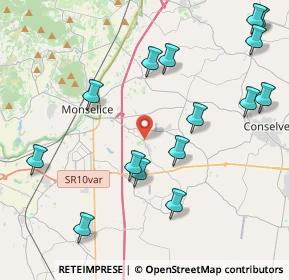 Mappa Via San Cosma, 35043 Monselice PD, Italia (4.86)