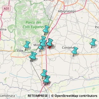 Mappa Via San Cosma, 35043 Monselice PD, Italia (7.04857)