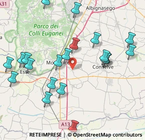 Mappa Via San Cosma, 35043 Monselice PD, Italia (9.1825)