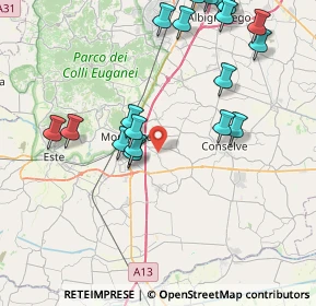 Mappa Via San Cosma, 35043 Monselice PD, Italia (9.629)