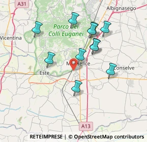 Mappa Via la Malandrina, 35043 Monselice PD, Italia (6.87818)