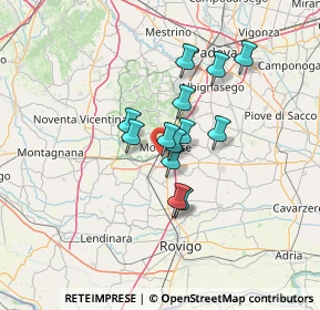 Mappa Via la Malandrina, 35043 Monselice PD, Italia (9.42308)