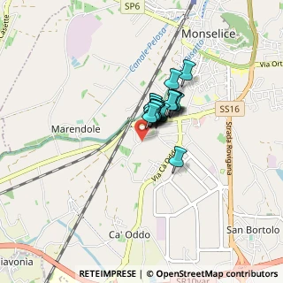 Mappa Via la Malandrina, 35043 Monselice PD, Italia (0.4165)