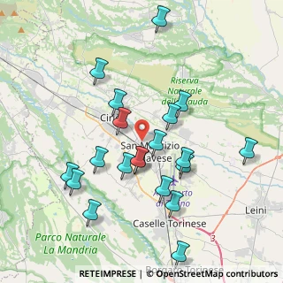 Mappa Via Ciriè, 10077 San Maurizio Canavese TO, Italia (3.88)