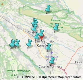 Mappa Via Ciriè, 10077 San Maurizio Canavese TO, Italia (3.41846)