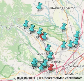 Mappa Via Ciriè, 10077 San Maurizio Canavese TO, Italia (8.519)