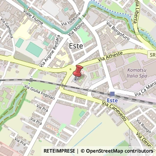Mappa Via Antonio Corradini, 1, 35042 Este, Padova (Veneto)