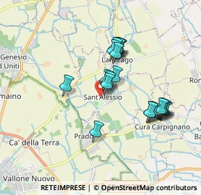 Mappa Via Vittoria, 27016 Sant'Alessio con Vialone PV, Italia (1.603)