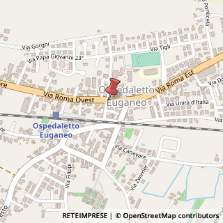 Mappa Via Roma Ovest, 17, 35045 Ospedaletto Euganeo, Padova (Veneto)