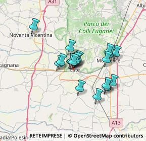 Mappa Via Giulia Fogolari, 35042 Este PD, Italia (5.07789)