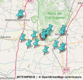 Mappa Via Giulia Fogolari, 35042 Este PD, Italia (5.64471)