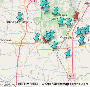 Mappa Via Giulia Fogolari, 35042 Este PD, Italia (8.884)