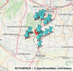 Mappa Via Veneto, 35043 Monselice PD, Italia (9.9705)