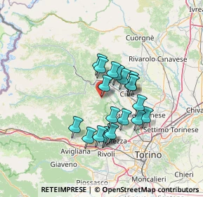 Mappa SP 182, 10070 Vallo torinese TO (10.455)