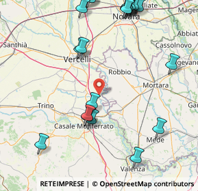 Mappa Via Affissioni, 13010 Caresana VC, Italia (21.3585)