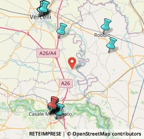 Mappa Via Affissioni, 13010 Caresana VC, Italia (11.2205)