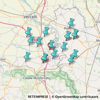 Mappa Via Affissioni, 13010 Caresana VC, Italia (6.53471)
