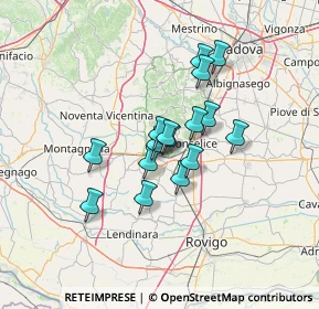 Mappa Via Ateste, 35042 Este PD, Italia (9.48438)