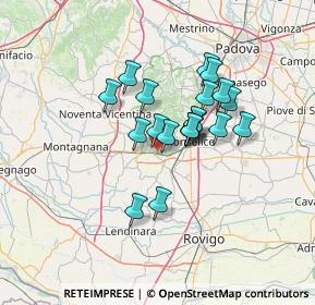 Mappa Via Ateste, 35042 Este PD, Italia (9.9345)