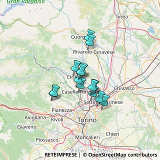Mappa Via Banna, 10070 San Francesco Al Campo TO, Italia (9.20357)