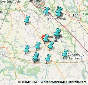 Mappa Via Alessandro Volta, 27019 Villanterio PV, Italia (7.14444)