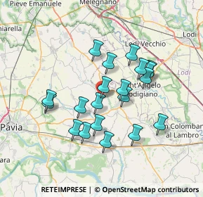 Mappa Via Mora, 27010 Magherno PV, Italia (6.1745)