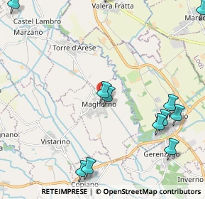 Mappa Via Mora, 27010 Magherno PV, Italia (2.815)